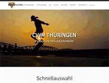Tablet Screenshot of cvjm-thueringen.de